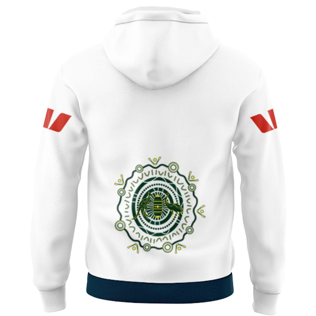 Australia Kangaroos 2026 Rugby League World Cup Indigenous Hoodie with Zipper