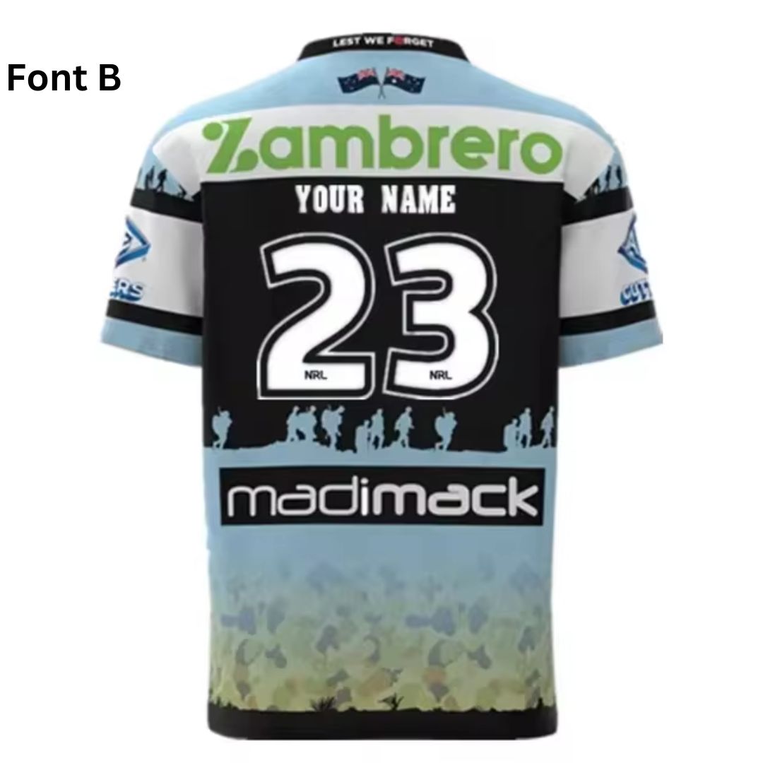 Cronulla Sutherland Sharks ANZAC Jersey