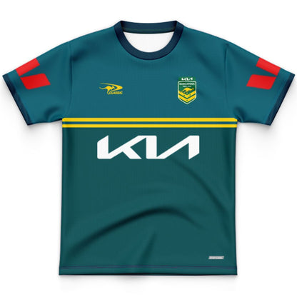 Australia Kangaroos 2026 Rugby League World Cup Kids Pro Training Jersey