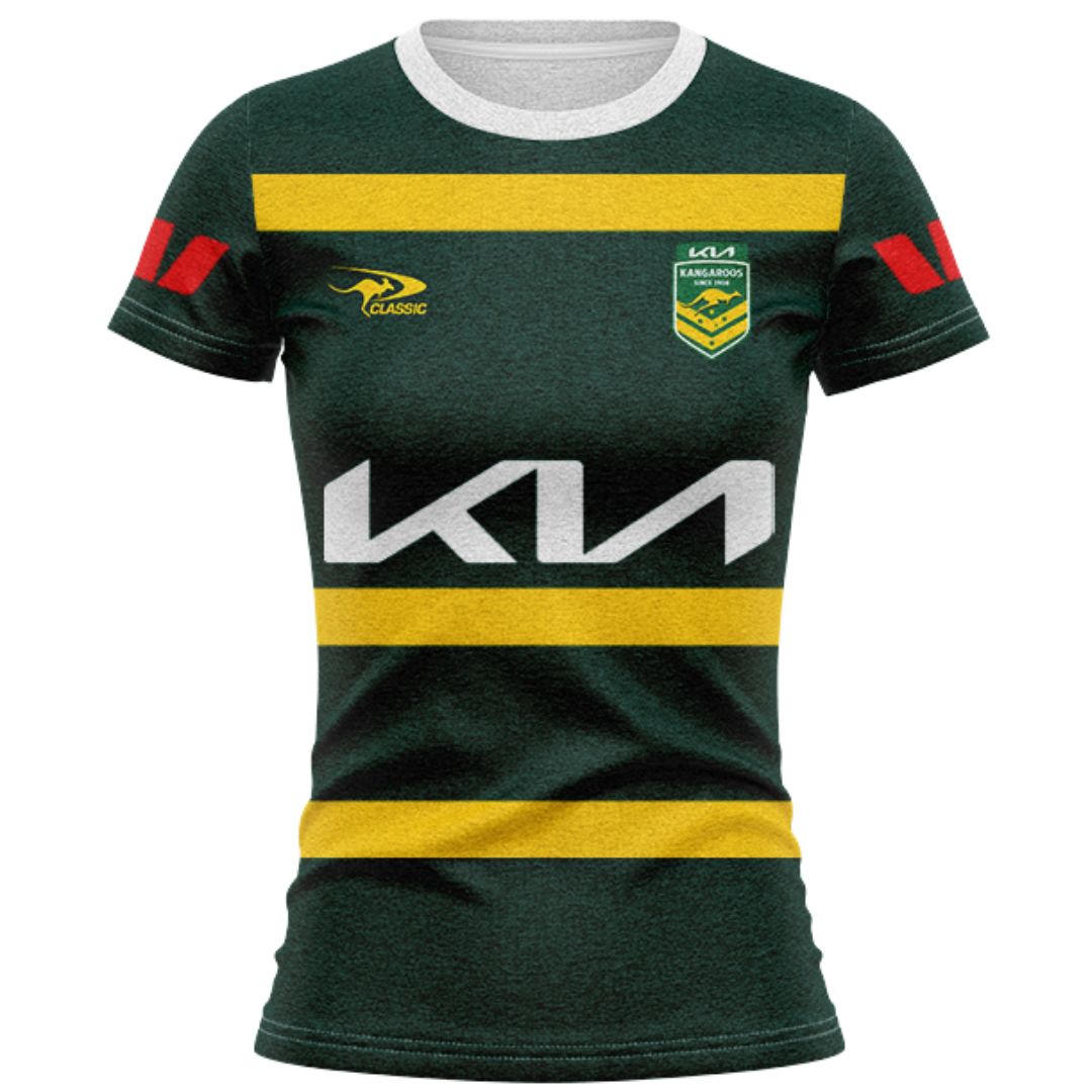 Australia Kangaroos 2026 Rugby League World Cup Captains Run Women's Shirt