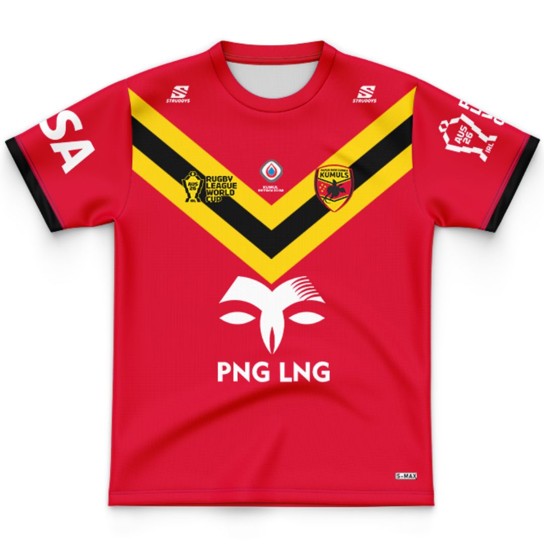 Papua New Guinea Kumuls 2026 World Cup Secondary Kids Jersey