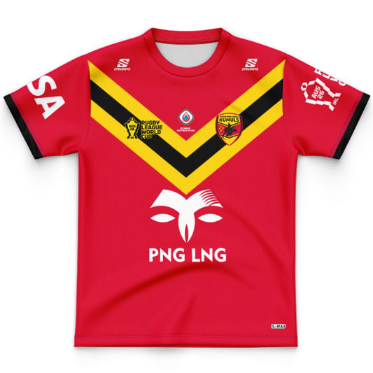 Papua New Guinea Kumuls 2026 World Cup Secondary Kids Jersey