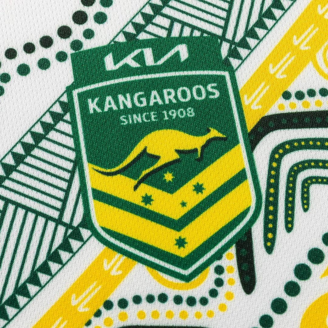 Australia Kangaroos 2026 Rugby League World Cup Indigenous Women's Shirt