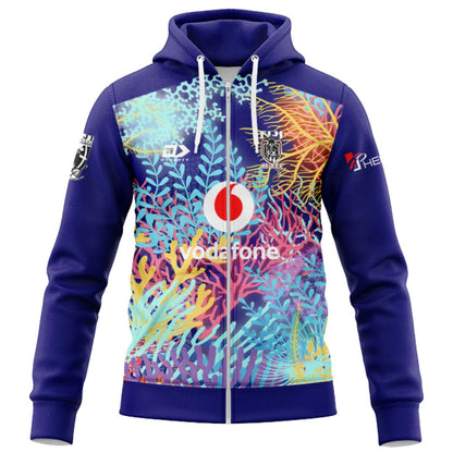 Fiji Bati 2026 World Cup Captains Run Hoodie with Zipper