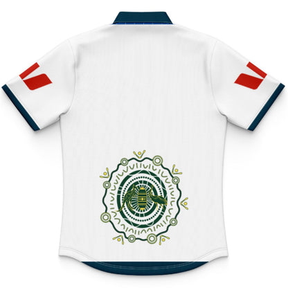 Australia Kangaroos 2026 Rugby League World Cup Kids Indigenous Polo Shirt