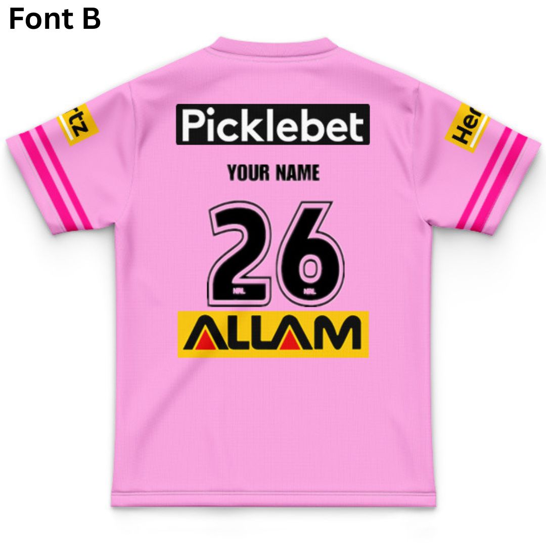 Penrith Panthers Kids 2026 Pink Training Jersey