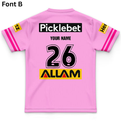 Penrith Panthers Kids 2026 Pink Training Jersey