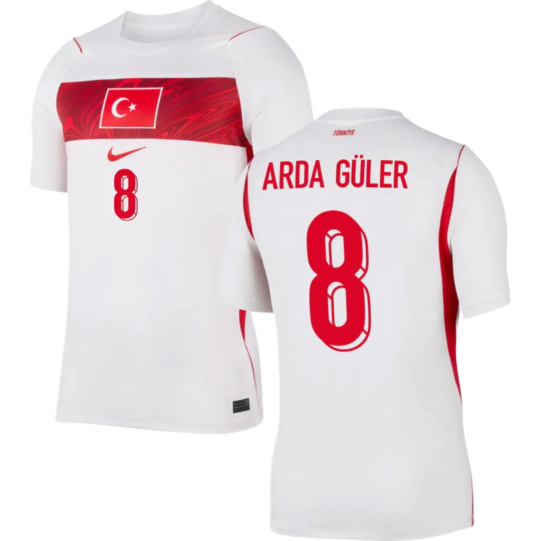 Türkiye (Turkey) 2026 World Cup Arda Güler #8 Away Jersey Shirt
