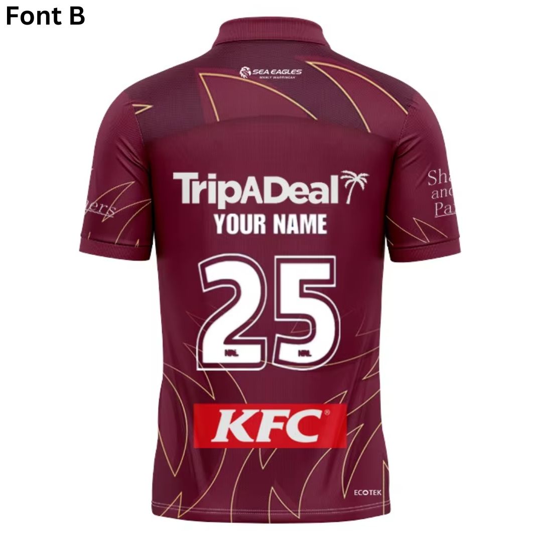 Manly Warringah Sea Eagles 2025 Training Polo Shirt