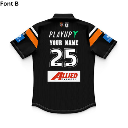 Wests Tigers 2025 Kids Home Polo Shirt and Shorts Kit