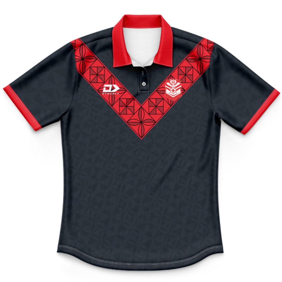 Mate Ma'a Tonga 2026 Kids World Cup Warm Up Polo Shirt