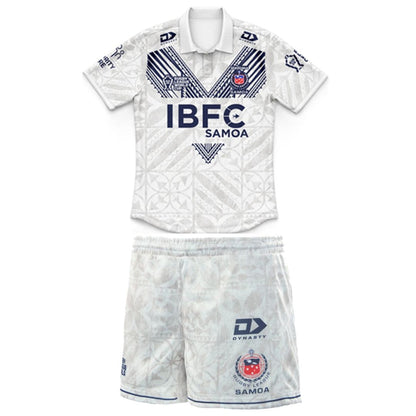 Toa Samoa 2026 Kids World Cup Away Polo Shirt and Shorts Kit