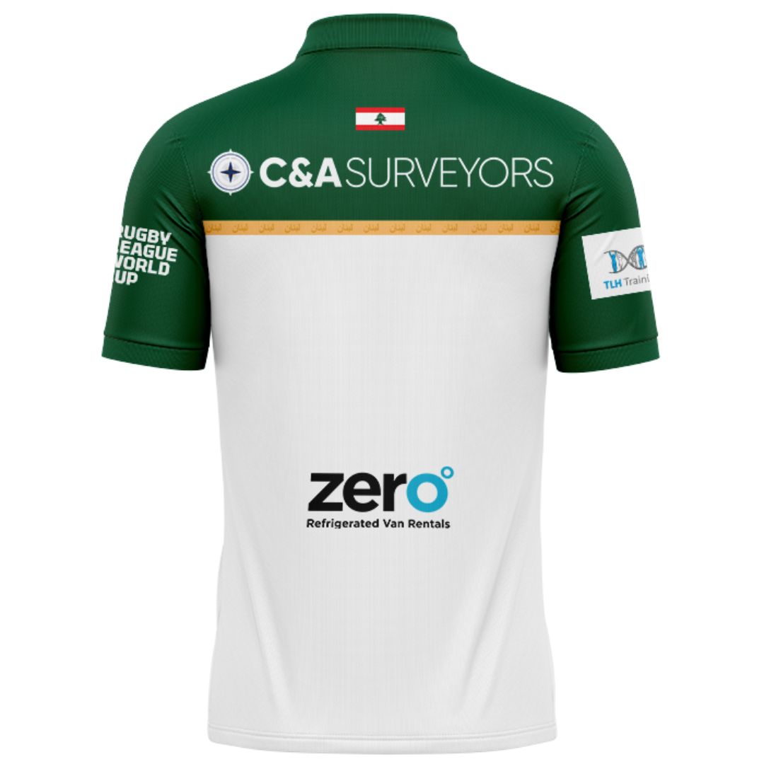 Lebanon Cedars 2026 Rugby League World Cup Away Polo Shirt