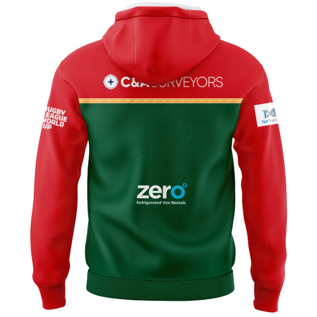 Lebanon Cedars 2026 Rugby League World Cup Home Hoodie
