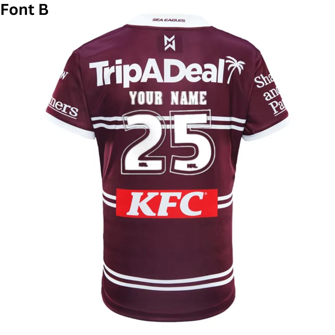 Manly Warringah Sea Eagles 2025 Home Polo Shirt