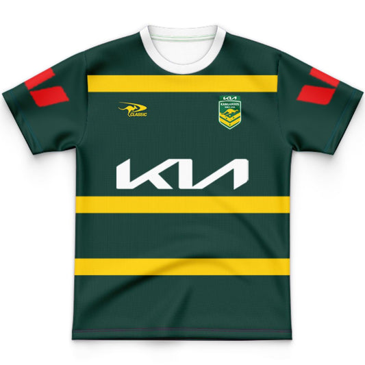 Australia Kangaroos 2026 Rugby League World Cup Captains Run Kids Jersey