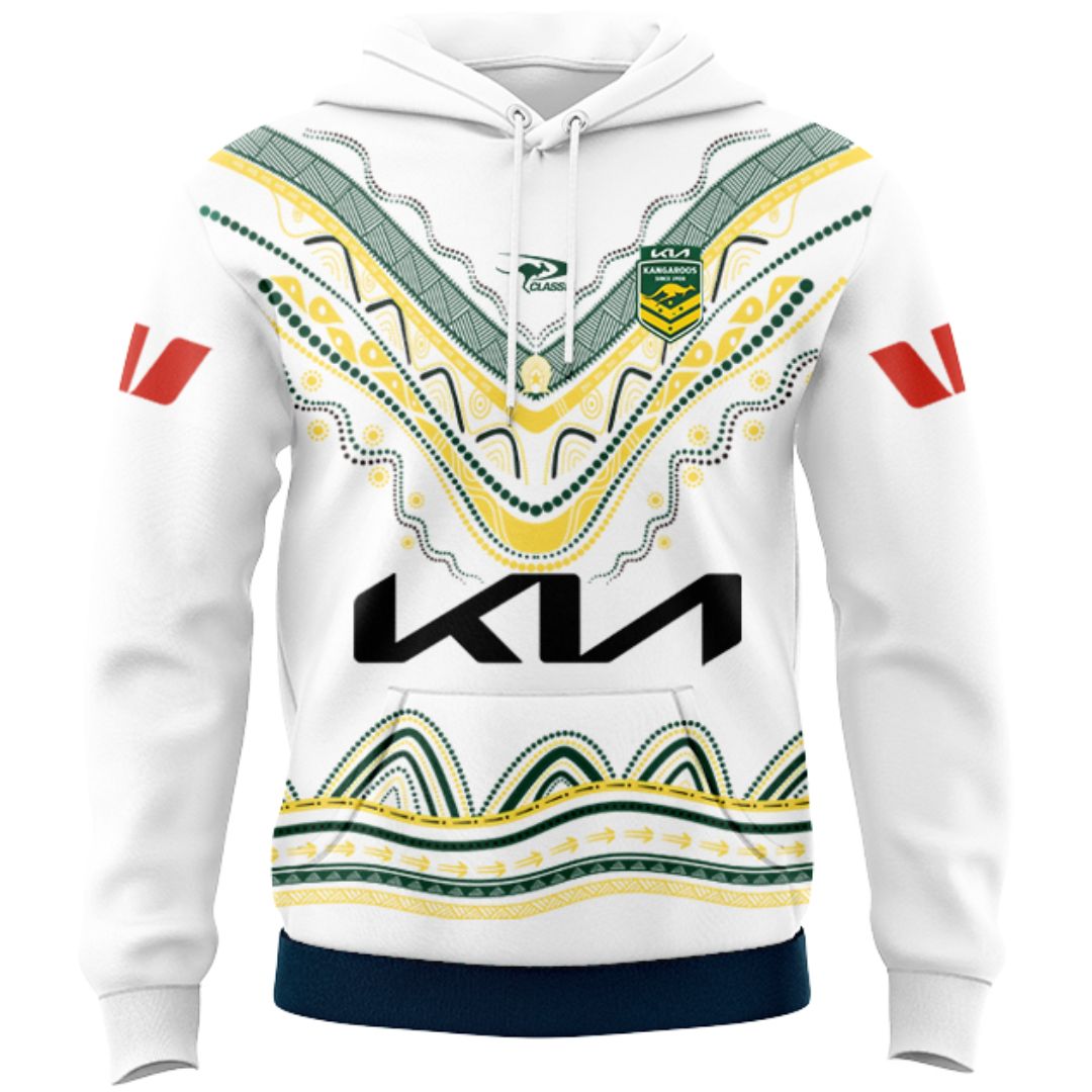 Australia Kangaroos 2026 Rugby League World Cup Indigenous Hoodie