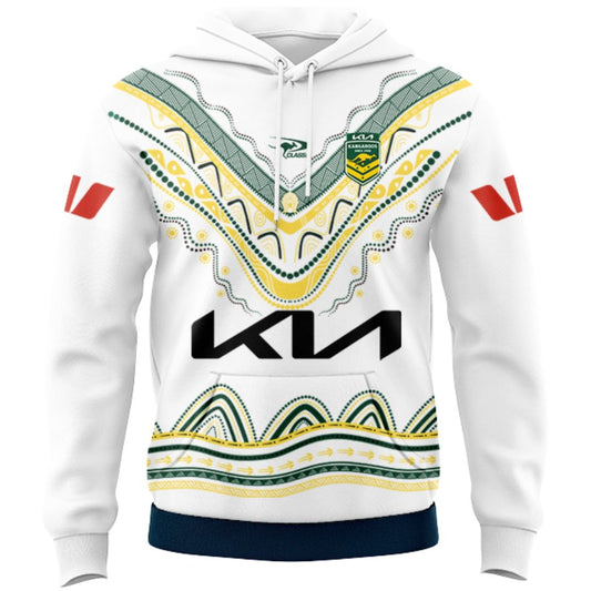 Australia Kangaroos 2026 Rugby League World Cup Indigenous Hoodie