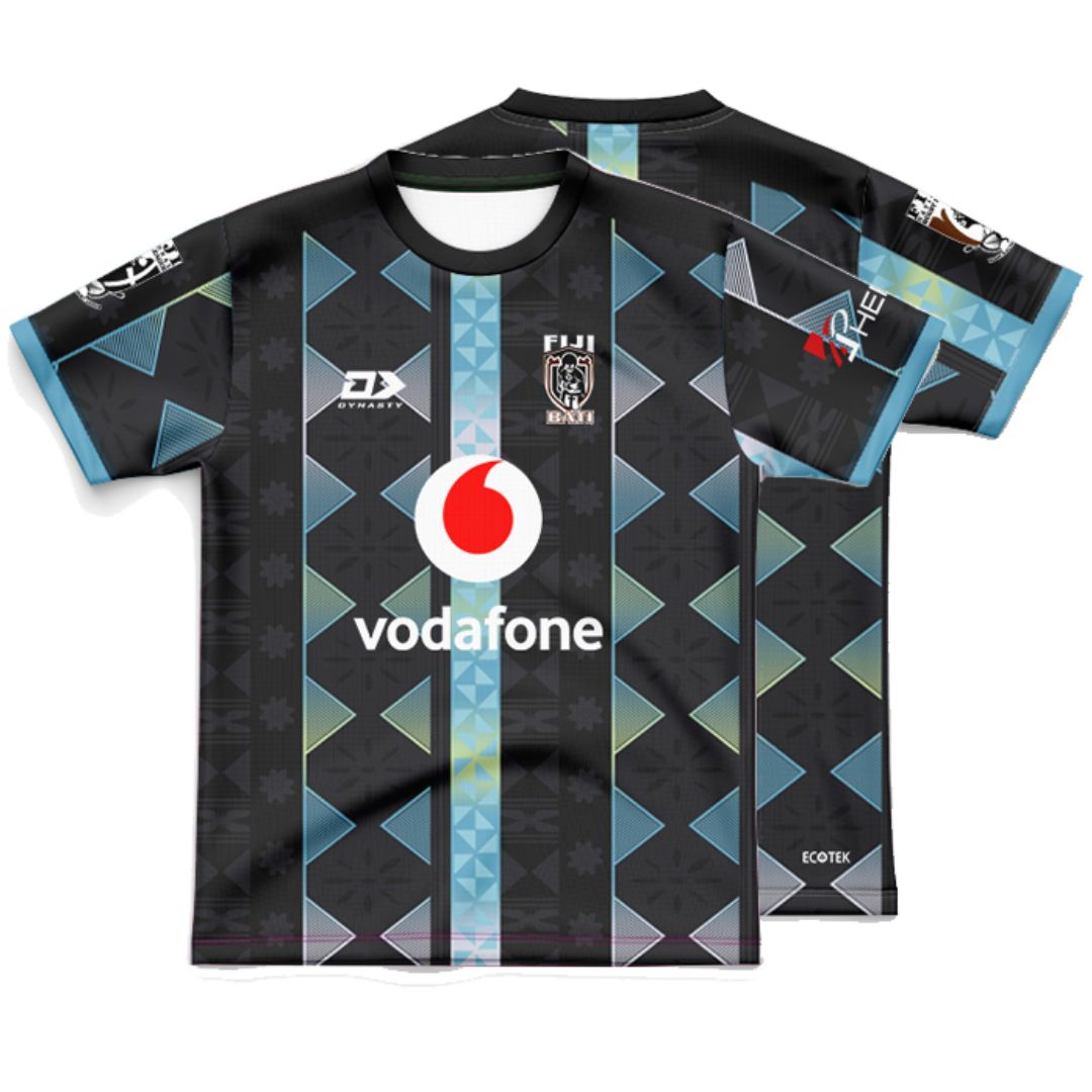 Fiji Bati 2026 World Cup Kids Black Training Jersey
