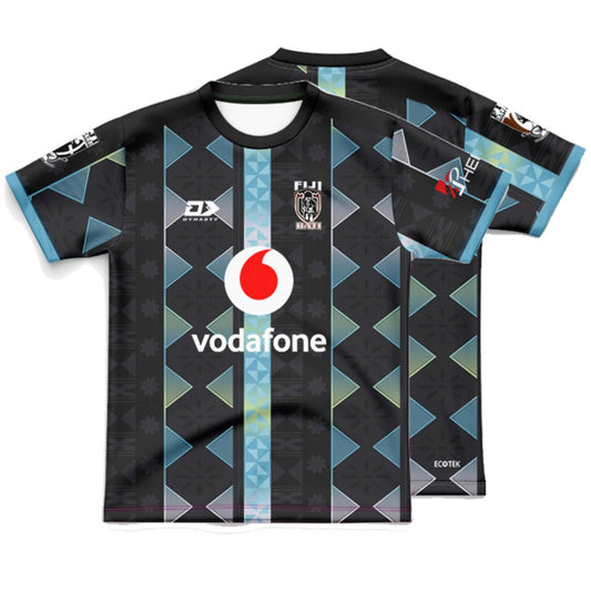 Fiji Bati 2026 World Cup Kids Black Training Jersey