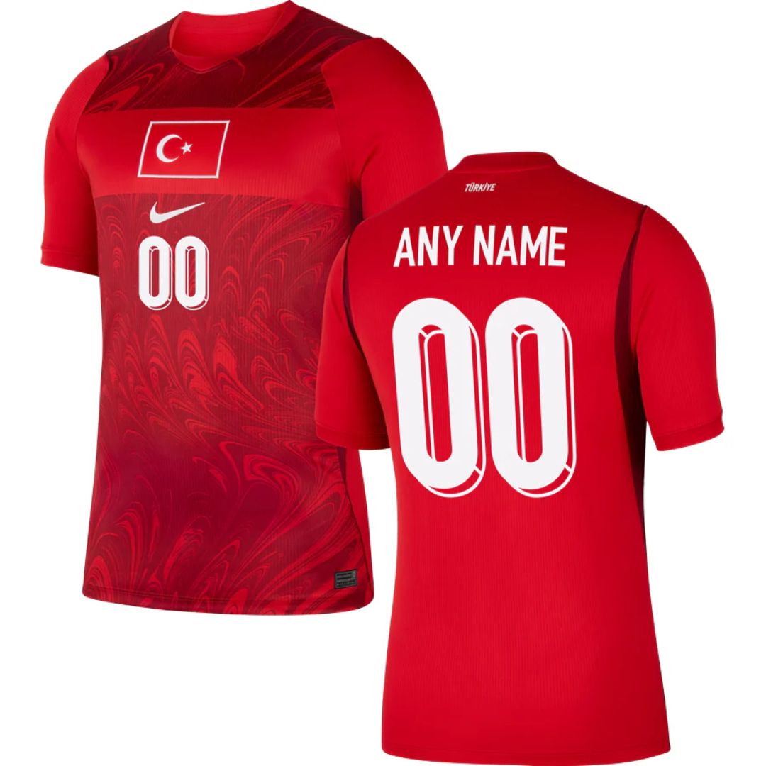 Türkiye (Turkey) 2026 World Cup Home Jersey Shirt (Add any Name or Number)