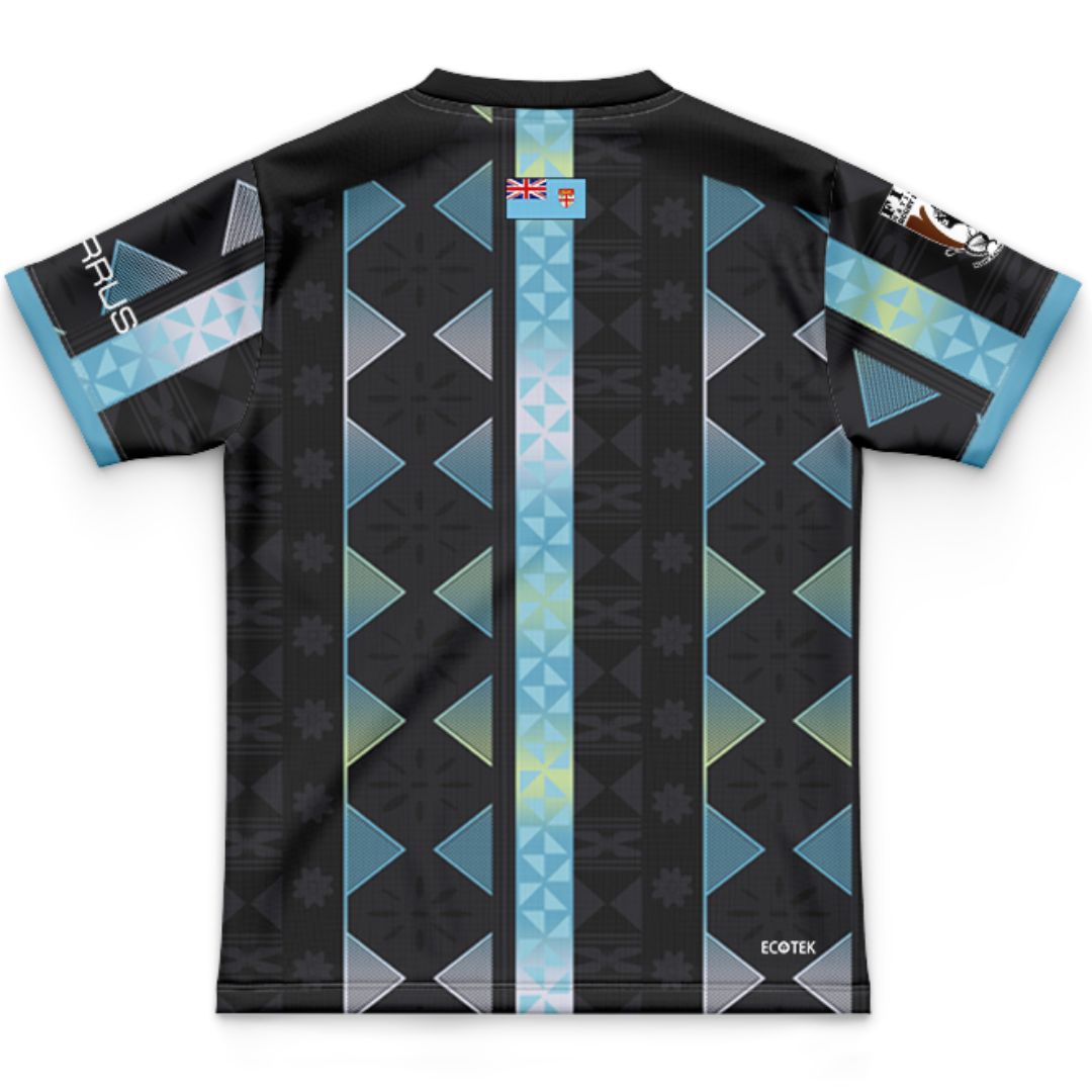 Fiji Bati 2026 World Cup Kids Black Training Jersey