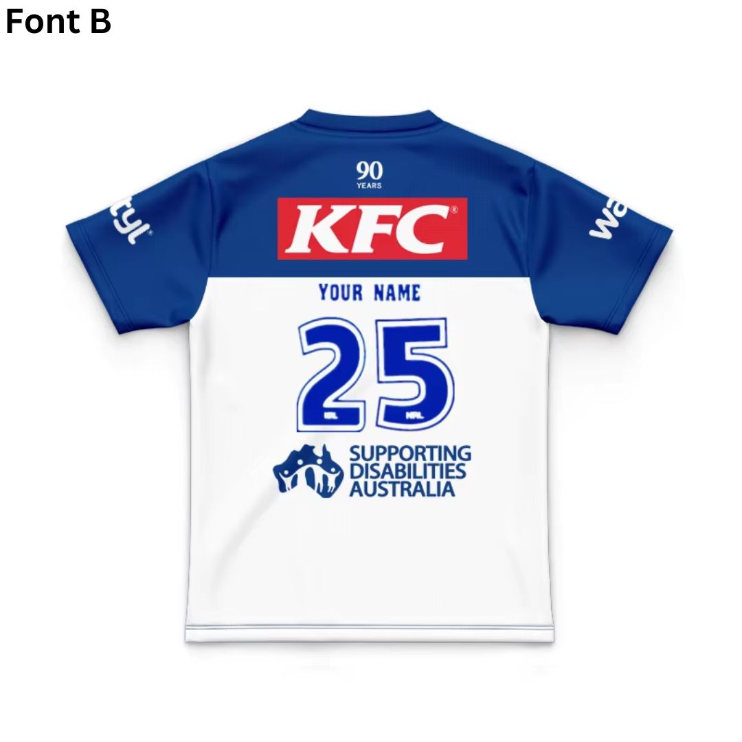 Canterbury Bankstown Bulldogs 2025 Kids Home Jersey