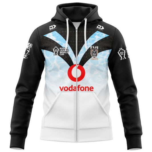 Fiji Bati 2026 World Cup Home Hoodie with Zipper