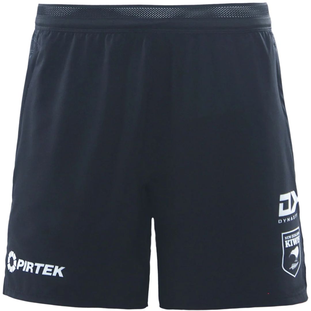 New Zealand Kiwis 2026 Rugby League World Cup Black Gym Shorts