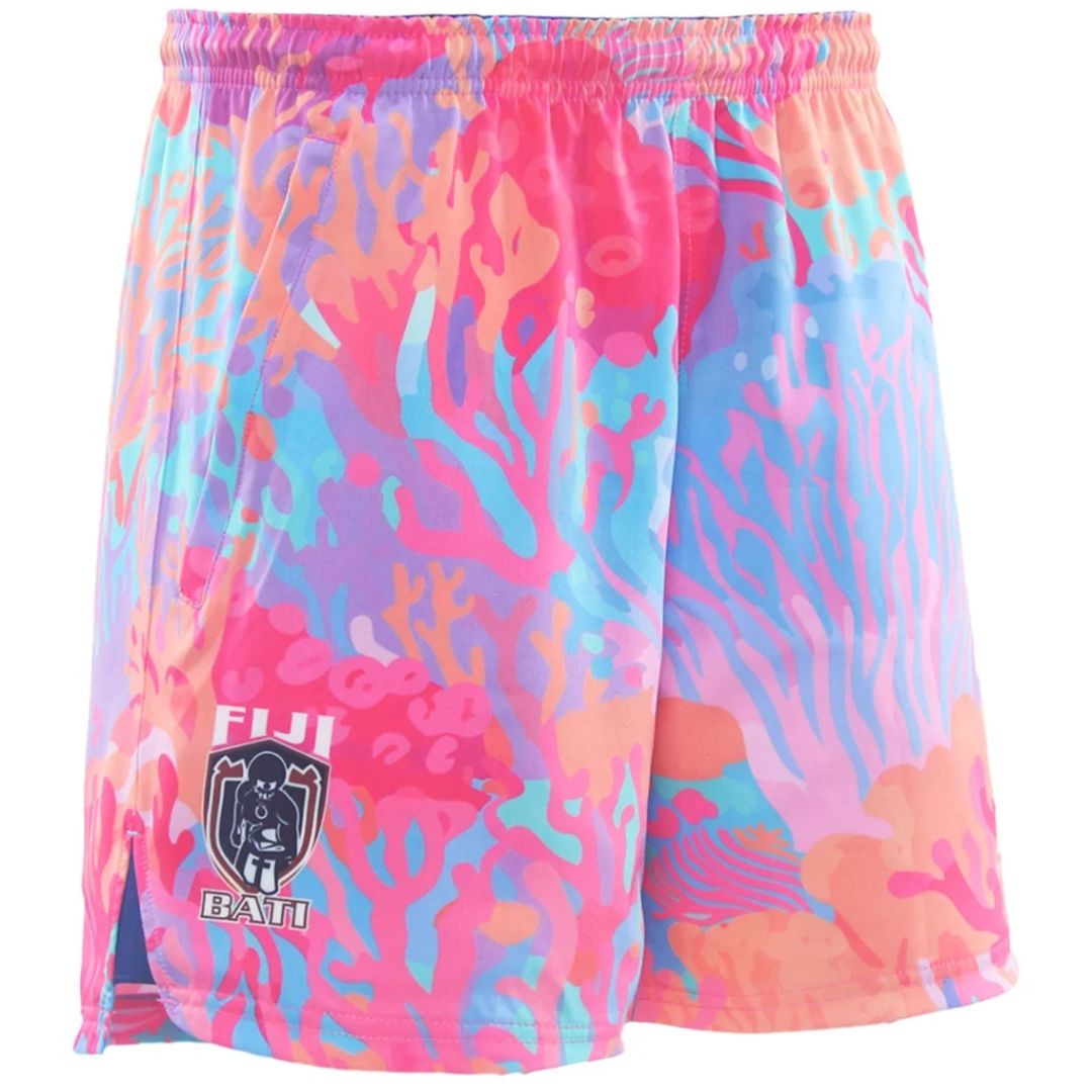 Fiji Bati 2025 Coral Gym Shorts