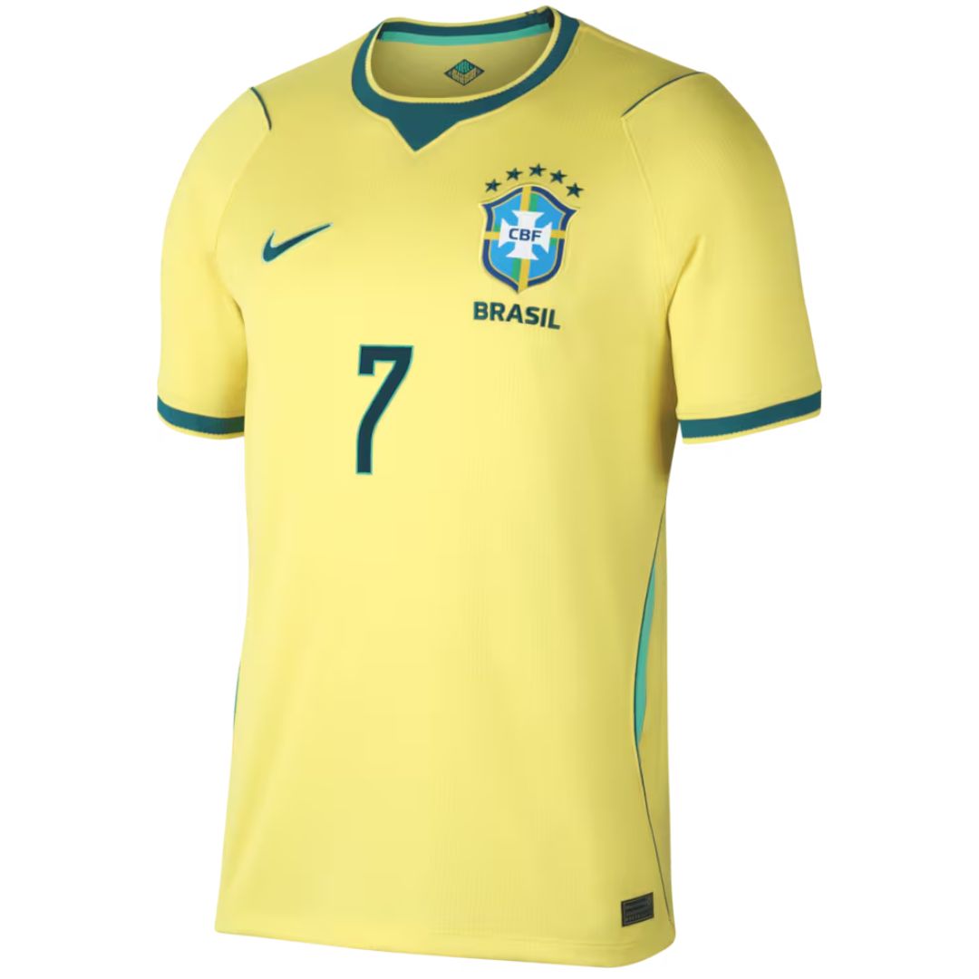 Brazil 2026 World Cup Vini Jr. #7 Home Jersey Shirt