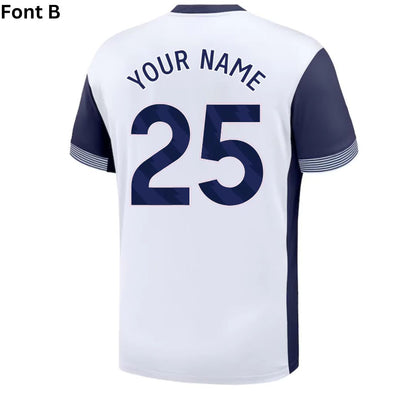 Tottenham Hotspur 2024/25 Home Jersey Shirt (Add Your Own Name & Number)