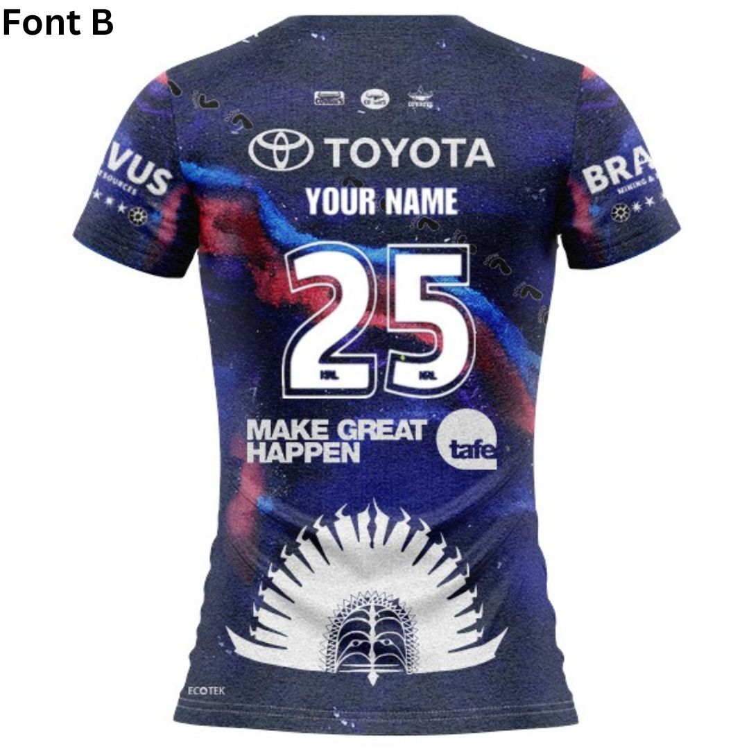 North Queensland Cowboys 2025 Women's Indigenous Shirt