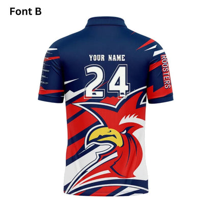 Sydney Roosters 2024 Ignition Fishing Polo Shirt