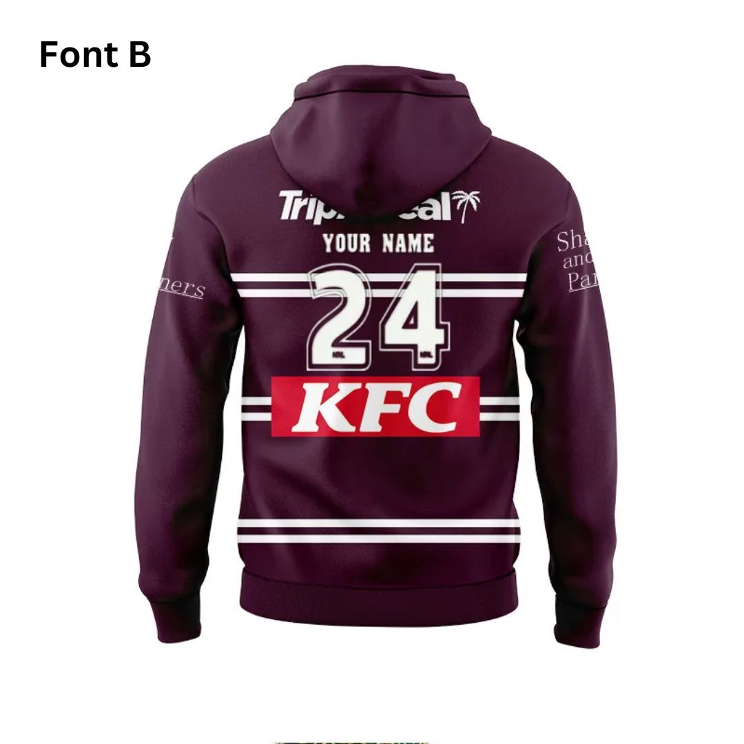 Manly Warringah Sea Eagles 2024 Kids Home Hoodie
