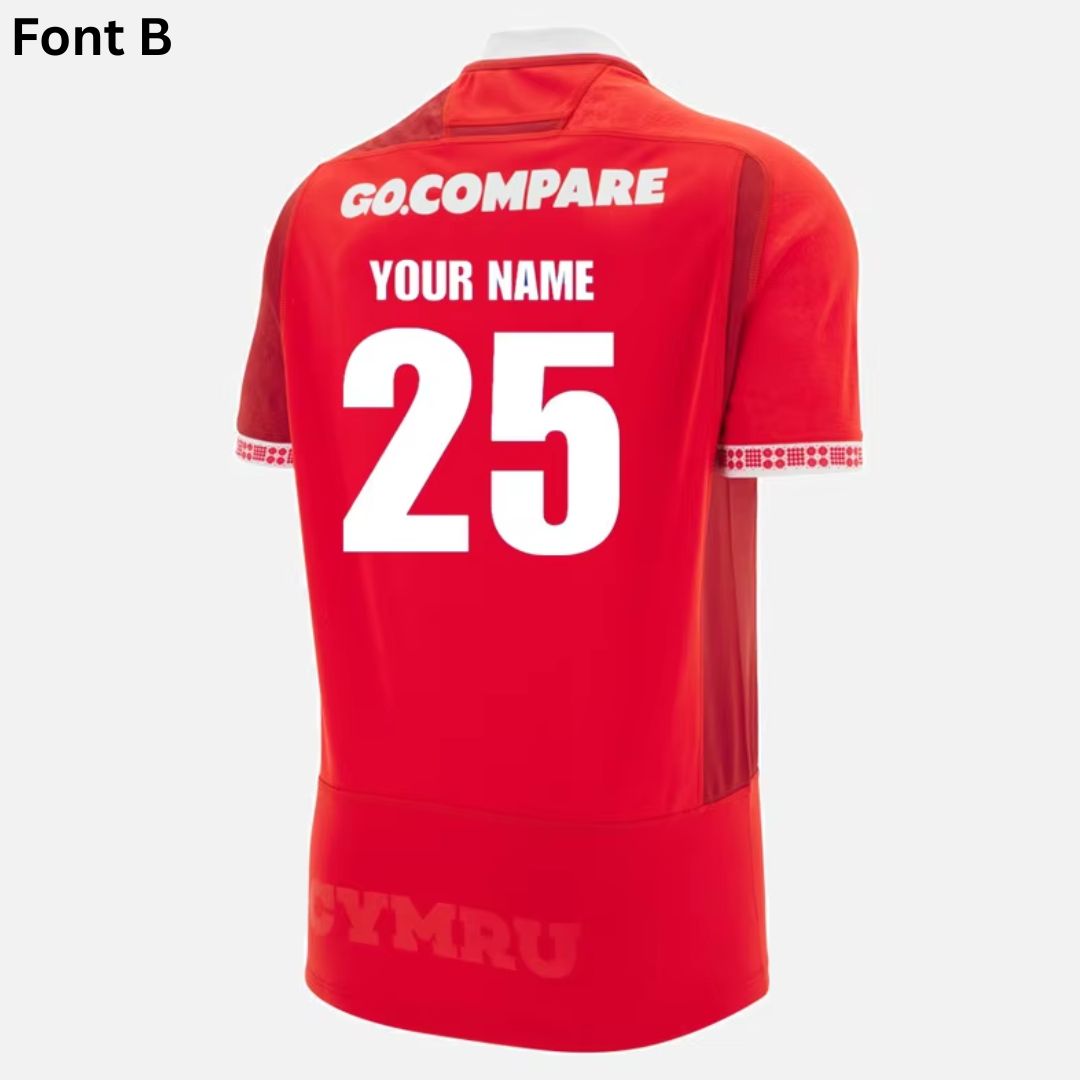 Wales Rugby 2025/26 Home Jersey