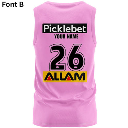 Penrith Panthers 2026 Pink Training Singlet