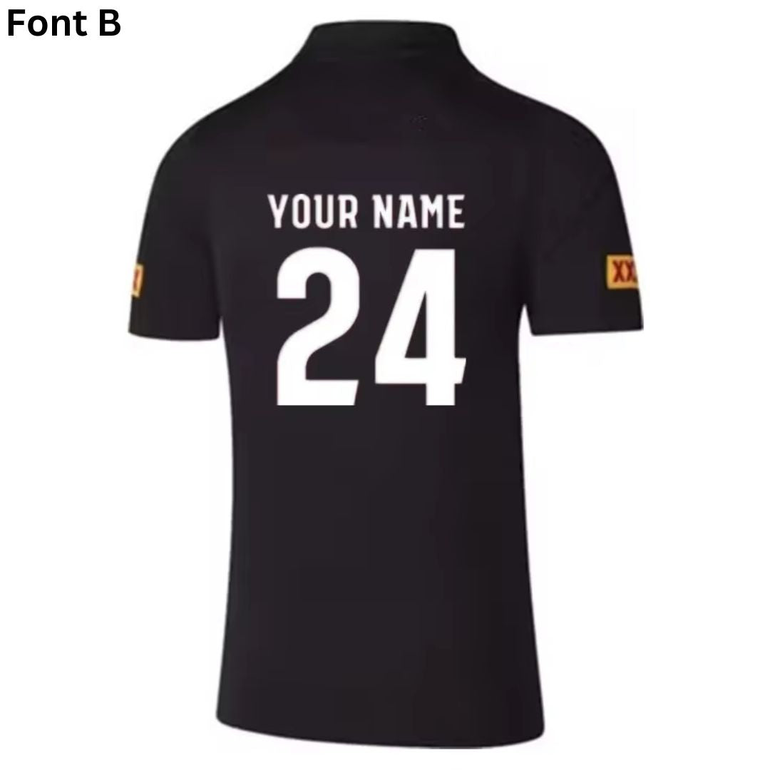 Queensland Maroons 2025 State Of Origin Black Top Polo Shirt