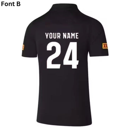 Queensland Maroons 2025 State Of Origin Black Top Polo Shirt