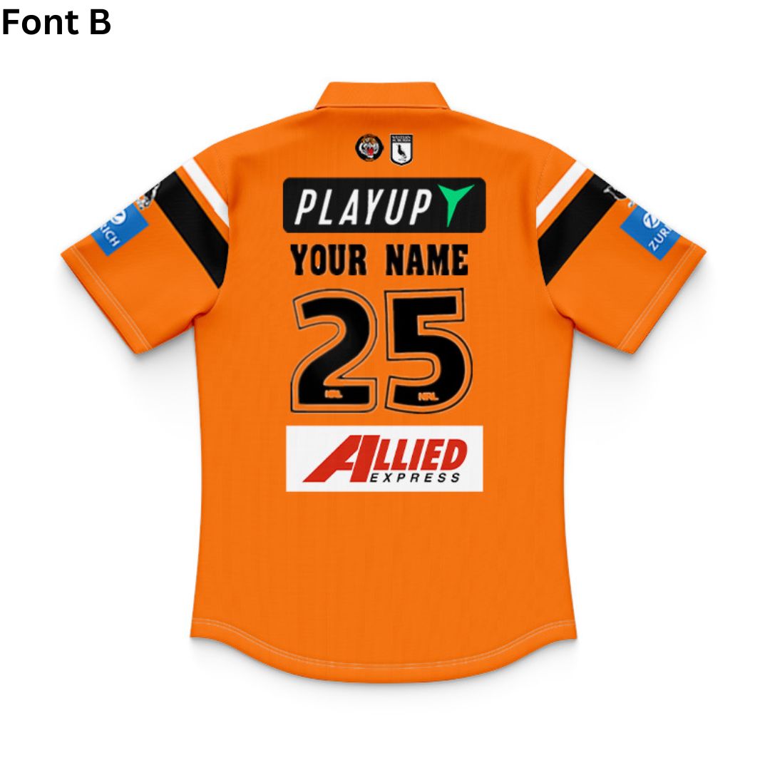 Wests Tigers 2025 Kids Away Polo Shirt and Shorts Kit