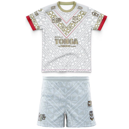 Mate Ma'a Tonga 2026 Kids World Cup Away Jersey and Shorts Kit