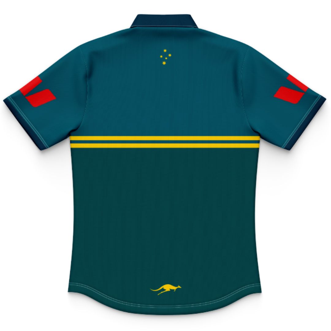 Australia Kangaroos 2026 Rugby League World Cup Kids Pro Training Polo Shirt