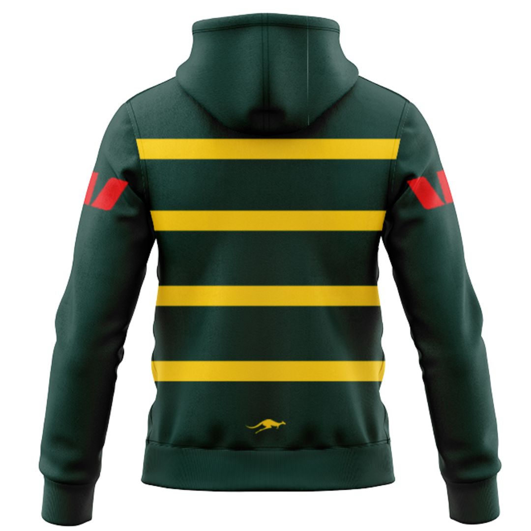 Australia Kangaroos 2026 Rugby League World Cup Captains Run Hoodie with Zipper