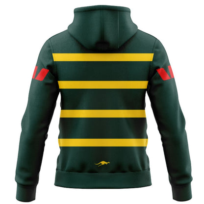 Australia Kangaroos 2026 Rugby League World Cup Captains Run Hoodie with Zipper