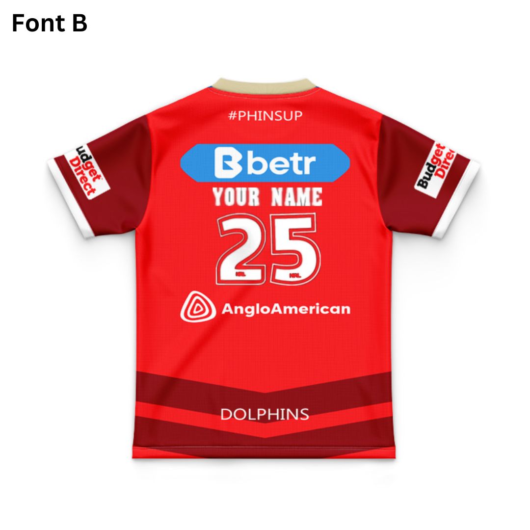 Redcliffe Dolphins 2025 Kids Home Jersey