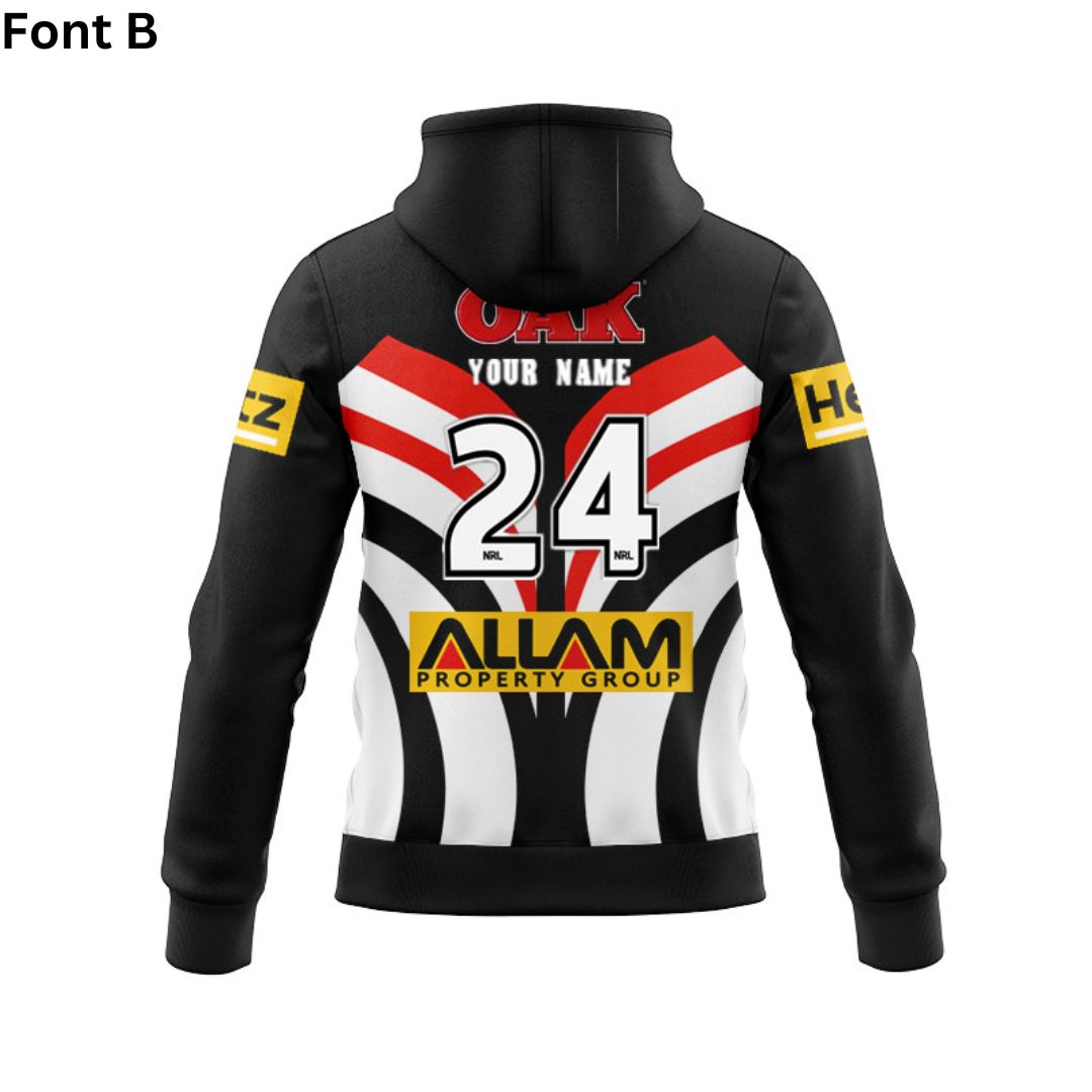 Penrith Panthers 2025 Warm Up Hoodie with Zipper