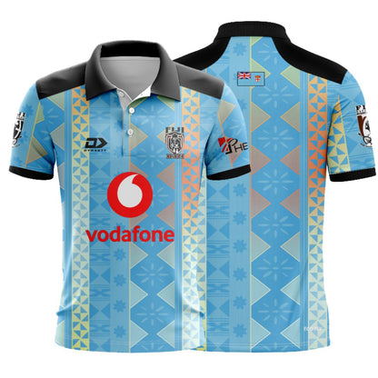 Fiji Bati 2026 World Cup Cyan Training Polo Shirt