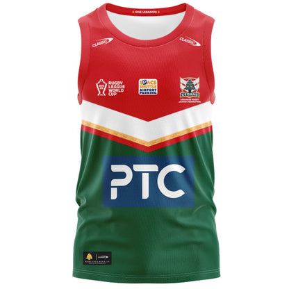 Lebanon Cedars 2026 Rugby League World Cup Home Singlet