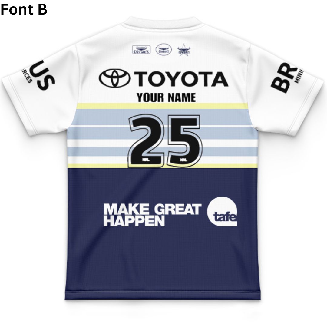 North Queensland Cowboys 2025 Kids Away Jersey
