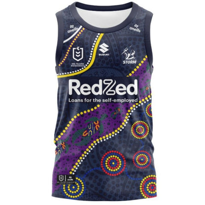 Melbourne Storm 2025 Indigenous Singlet